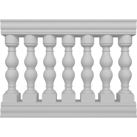 Fiberthane Avalon Balustrade Railing Kit, Style H (6 7/8 On-Center Spacing To Pass 4 Sphere Code)